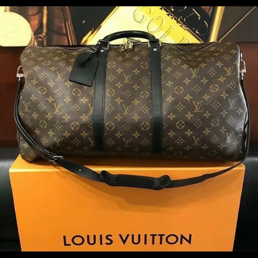Louis Vuitton Keepall 60 Large Duffle Bag Monogram